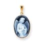 14k 13x18 Guardian Angel Agate Cameo Pendant - JewelryWeb