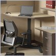 Black Mayline VariTask LT Series 42 Corner Wood Laptop Desk