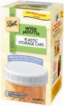 Kitchen & Housewares : Ball #37000 8 Pk Wide Mouth Plastic Caps
