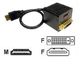 Cable, 12IN HDmi To Dvi-d & Hdmi