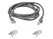 Belkin Fastcat5E Sngls Patch Cbl 4Pr RJ45M/M 2Pack 2M