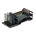 Rubbermaid 16173 Combination set desktop sorter/trays, smoke, 19-1/2w x 9d x 7h