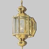 Progress Lighting BrassGuard Lanterns Polished Solid Brass One-Light Wall Lantern ,13-5/8,, H, - P57