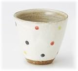 【美濃焼 湯呑】 水玉 湯呑（黒） 3個組 〔キャッシュバックキャンペーン対象商品〕