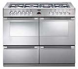 Sterling 100cm Gas Range Cookerc/w 7 Burner Gas Hob *Needs A 60mm Gap At The Sides To Allow The Door To Open* Stainless Steel (STERLING1000G_SS)