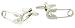 Fun safety pin cufflinks with presentation box