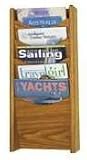 SAFCO PRODUCTS COMPANY / Literature Display Rack,5 Pockets,11x3-3/4x24,Medium Oak / SAF4330MO / Sold as 1 Each / Mfr Part # 4330MO