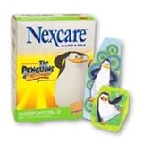 Nexcare tattoo comfort pals waterproof bandages, Penguins of Madagascar - 20 ea
