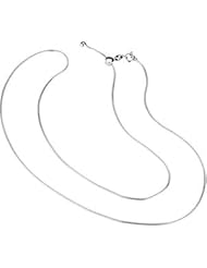 Sterling Silver Adjustable Snake Chain 1mm