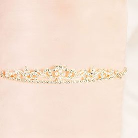 Click here to buy White Pearl Crest Tiara by SHOPZEUS.