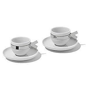 Babette Mocha Cup and Saucer - Set Of Two by Alessi by Alessi