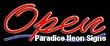 Open Neon Sign 10 x 24