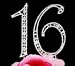 Sweet 16 16th Birthday Quinceanera Anniversary Swarovski Vintage Style Crystal Covered Cake Topper any two numbers you want