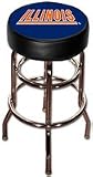 Illinois Fighting Illini Double Rung Vinyl Swivel Bar Stool