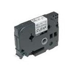 Tzs121 3 8in Black On Clear Industrial Tape for All Tz Machines by Brother