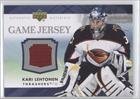 2007-08 Upper Deck Game Jerseys #JKL - Kari Lehtonen