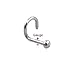 BodyJ4You 20G Nose Hoop Clear Gem Stainless Steel