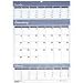 Bar Harbor Wirebound Three-Months-per-Page Wall Calendar, 15-1/2 x 22
