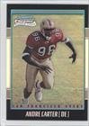 Andre Carter #1741/1,999 San Francisco 49ers (Football Card) 2001 Bowman Chrome #166