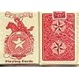 1 Deck Creme Red Texan 45 Playing Cards