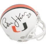 BERNIE KOSAR SIGNED AUTOGRAPHED MINI HELMET MIAMI HURRICANES COA + HOLOGRAM