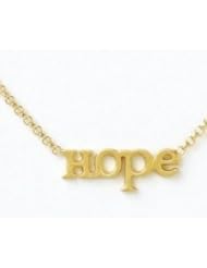 Hope Necklace Gold Dipped