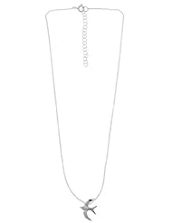 Boma Sterling Silver Origami Swallow Necklace