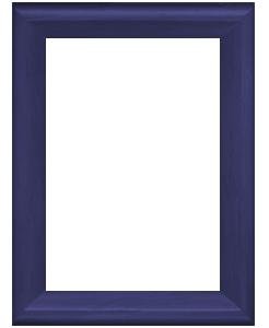 Blue furniture finish with a 'contour' bevel