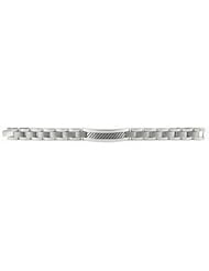 Titanium ID Bracelet 08.50 Inch Black Enamel Tb756