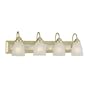 Thomas Lighting SL7624-70 Serenity Four Light Bathroom Vanity Wall Sconce in Chrome and Polished Brass