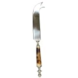 Decorative Cheese Knife With Dyed Bone Handles Set 2 by 