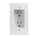 LEVITON MFG R42-689-W GANG RECESSED DUPLEX RECEPTACLE - WHITE