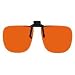 Polycarbonate Clip-on Flip-up Bright Orange Enhancing Driving Glasses -58mm Wide X 47mm High (131mm Wide)