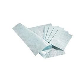 ^Professional TowelsDental Bibs - 2-Ply Tissue Poly-Backed Blue Min.Order is 1 CS ( 500 Each Case