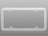 UPC 885126001106 product image for Clear and Transparent Plastic License Plate Frame | upcitemdb.com