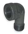 Industrial Grade 1LBW9 Street Elbow, 90 Deg, Black Iron, 1 1/2 In