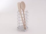 Kitchen Craft Chrome Plated Upright Round Utensil Holder