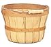 1 Dozen 1/2 Peck Size Wooden Basket with Wooden Spool Handle