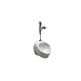 Zurn Z5708.205.00 1-Pint Per Flush High Efficiency Urinal System Top Spud Small Footprint Urinal with Exposed Battery Flush Valve