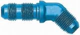 45 deg. Elbow Bulkhead Union -20AN Dash Steel Incl. Locknut Bulk Packaged