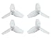 Plastic 3-Blade Propeller 40mm/1.5mm Shaft CW/CCW Set (White)