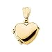14K Yellow Gold Heart Design Locket