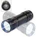 Super-Bright 9 LED Heavy-Duty Compact Aluminum Flashlight - Jet Black