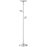 Possini Euro LED Torchiere Floor Lamp with Side Lights