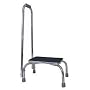 Footstool w/ Support Handle - Foot Stool with Handrail, Foot Stool with Support, Foot Stool, Foot Step Stool, Foot Rest Stool, Medical Foot Stools, Bed Foot Stool, Metal Foot Stool