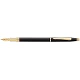 Cross Classic Century, Classic Black, Fountain Pen with Stainless Steel Nib - Fine (AT0086-79FF)