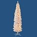 7' Pre-Lit White Winchester Pencil Christmas Tree - Clear Lights