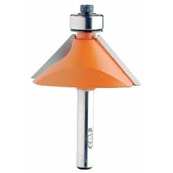 CMT 836.280.11 Chamfer Router Bit 1/4-Inch Shank, 1-1/4-Inch Cutting Diameter, .4531 Cutting Length, 45 Degree Cutting Angle