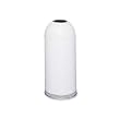Safco(R) Dome-Top Receptacle With Open Lid, 15 Gallons, White