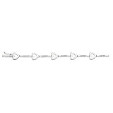 14K White Gold Diamond Bracelet